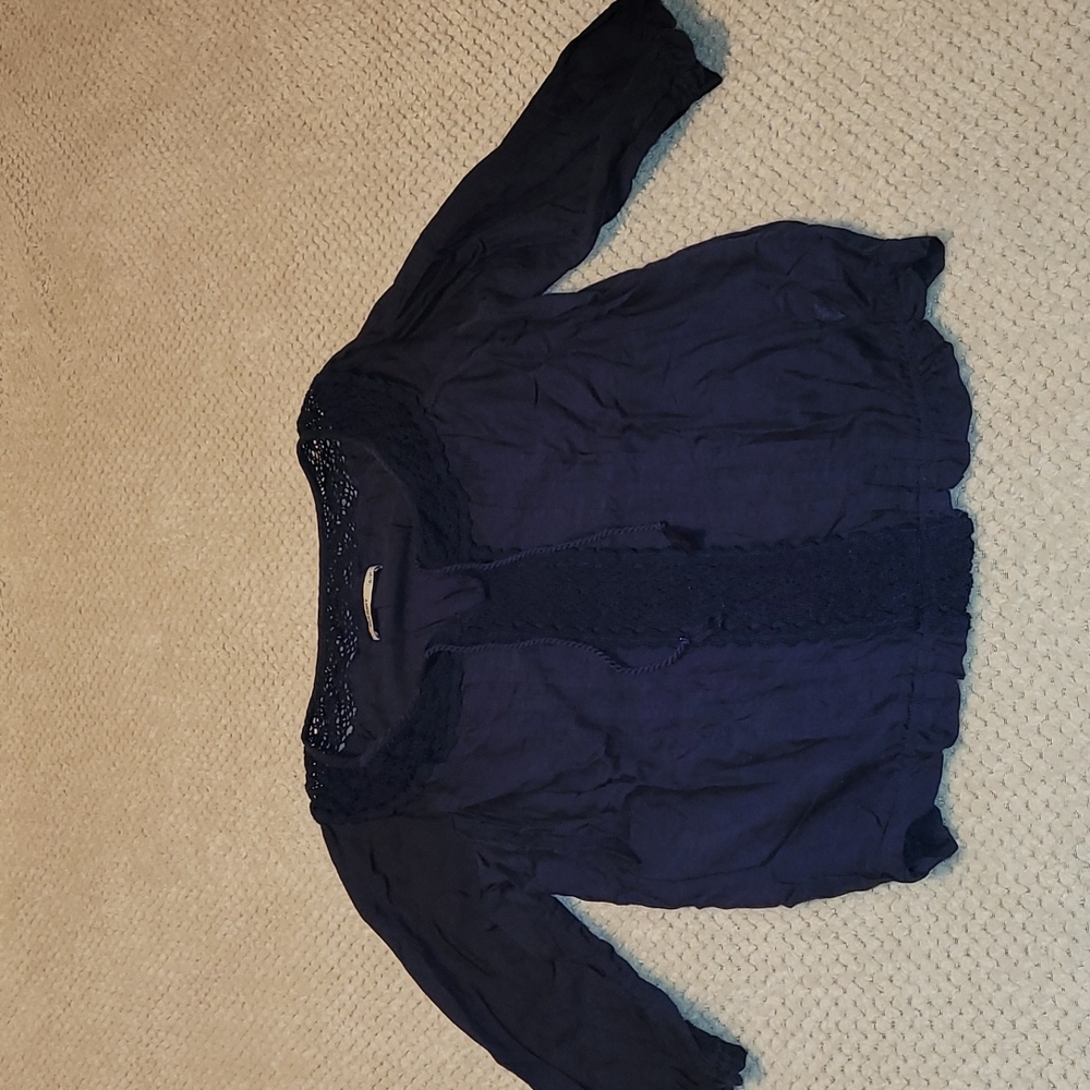 Navy blue old navy boho shirt